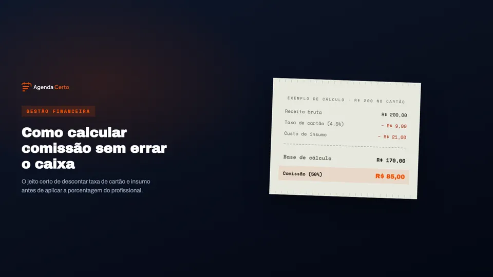 Como calcular a comissão dos profissionais do seu salão ou clínica sem errar o caixa