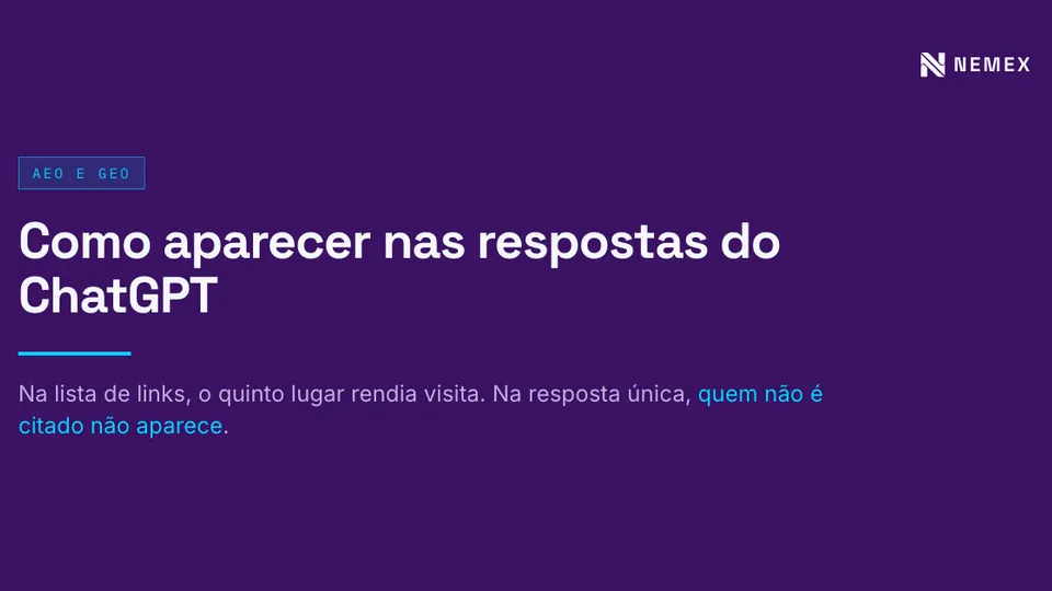 Como aparecer nas respostas do ChatGPT e das outras IAs