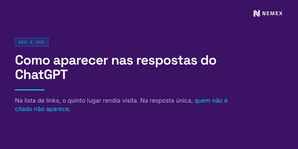 Como aparecer nas respostas do ChatGPT e das outras IAs