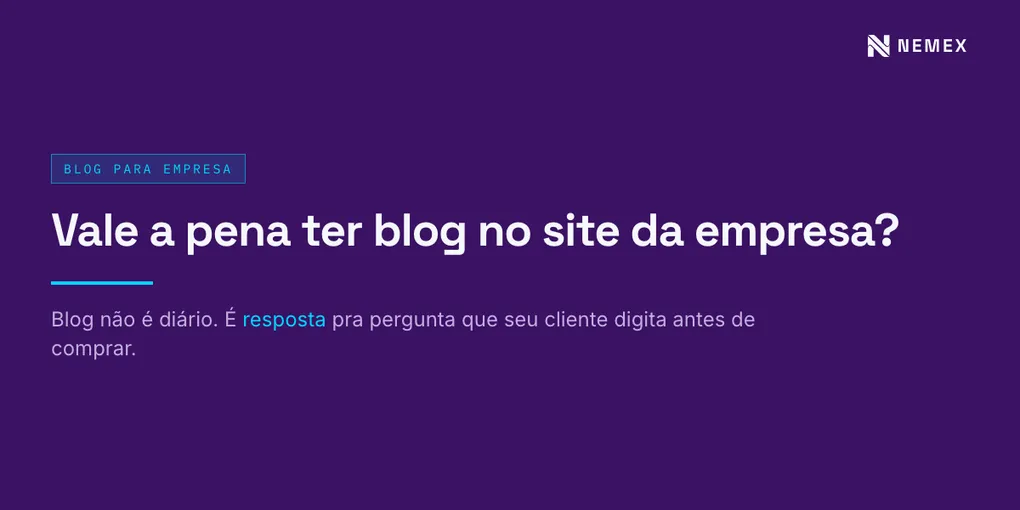 Vale a pena ter blog no site da empresa?